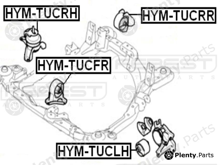 FEBEST part HYM-TUCLH (HYMTUCLH) Engine Mounting