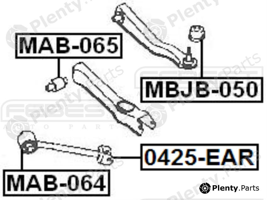  FEBEST part MAB064 Control Arm-/Trailing Arm Bush