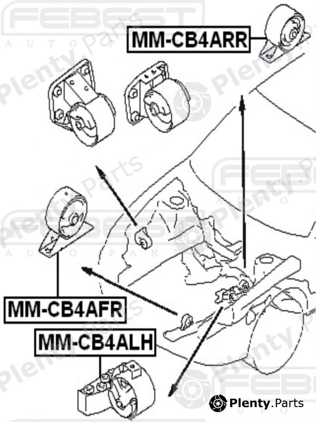  FEBEST part MMCB4ARR Engine Mounting