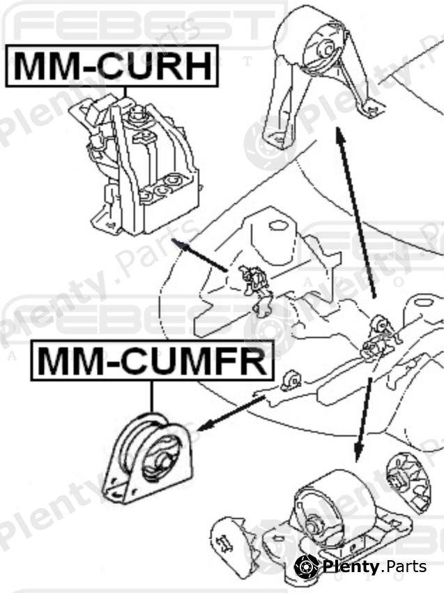  FEBEST part MMCUMFR Engine Mounting