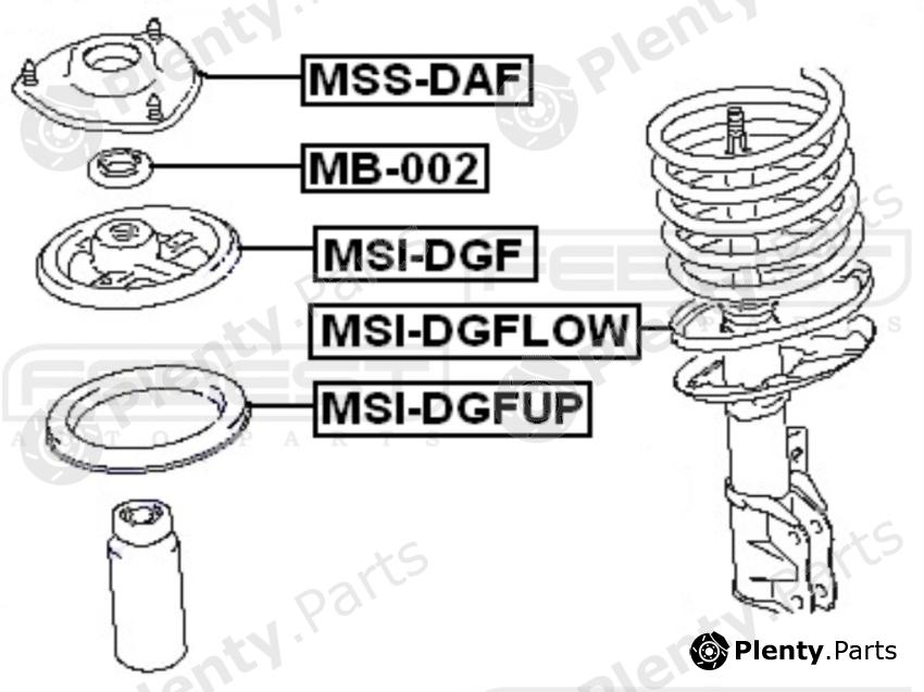 FEBEST part MSSDAF Mounting, shock absorbers