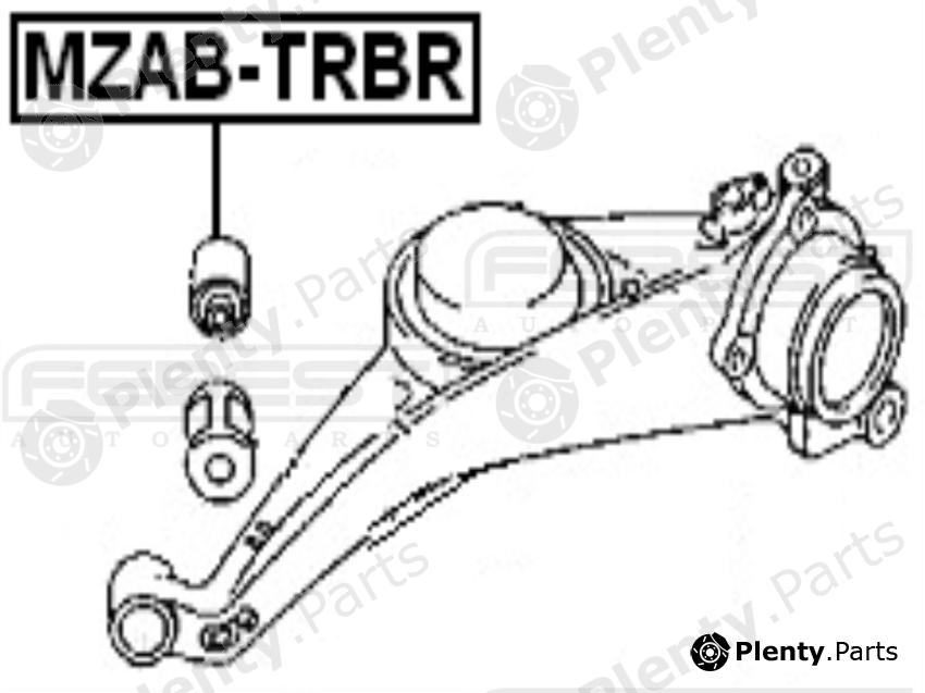  FEBEST part MZABTRBR Control Arm-/Trailing Arm Bush