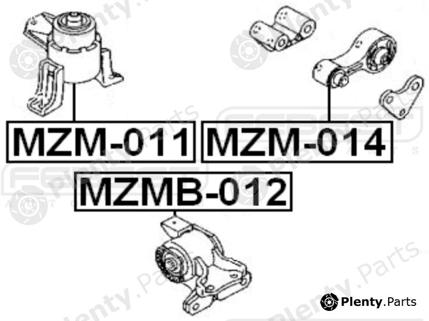  FEBEST part MZMB-012 (MZMB012) Engine Mounting