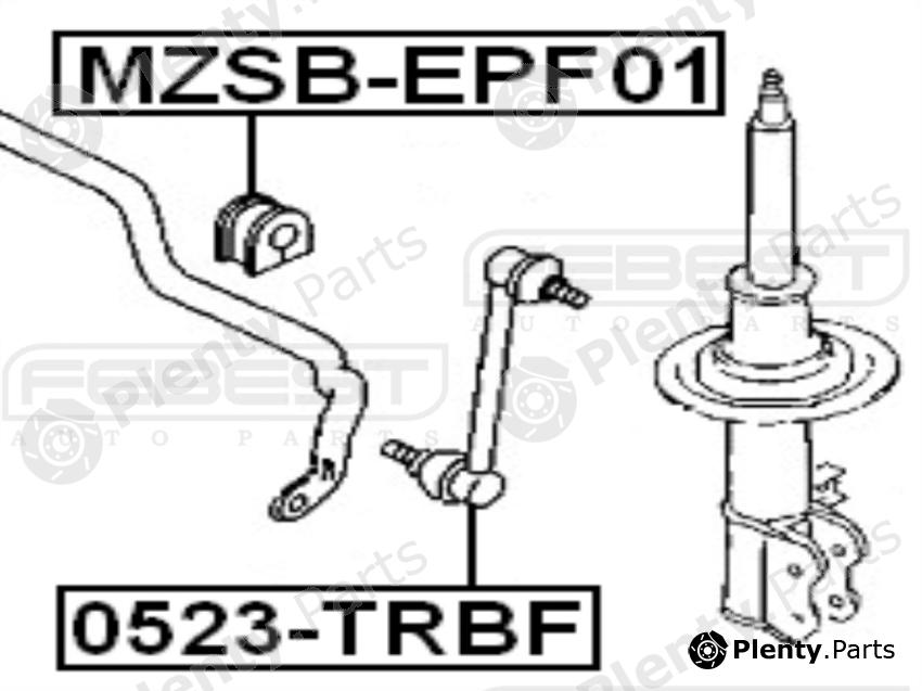  FEBEST part MZSB-EPF01 (MZSBEPF01) Stabiliser Mounting