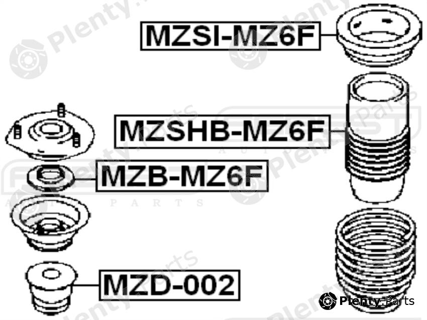  FEBEST part MZSIMZ6F Spring Cap