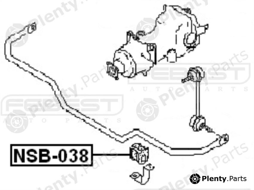  FEBEST part NSB038 Stabiliser Mounting