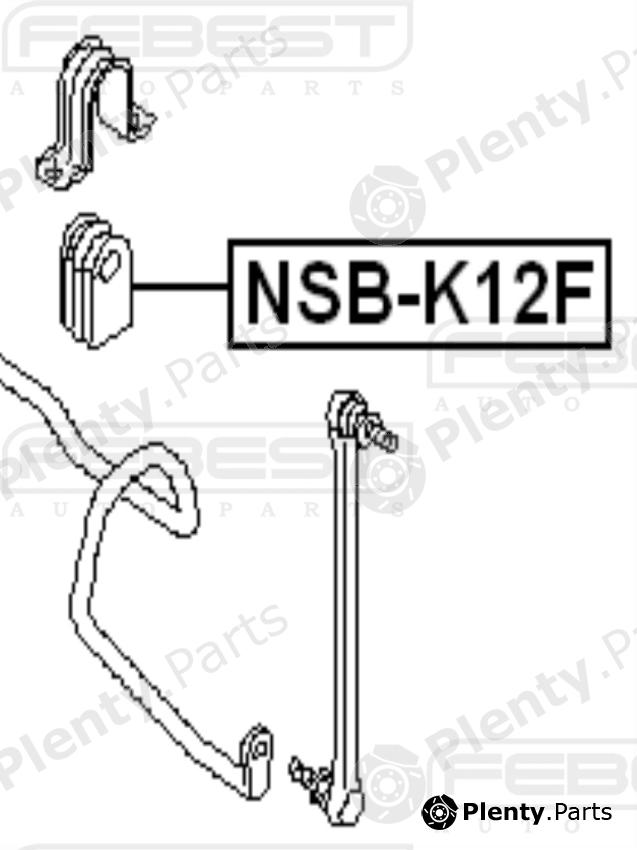  FEBEST part NSBK12F Stabiliser Mounting