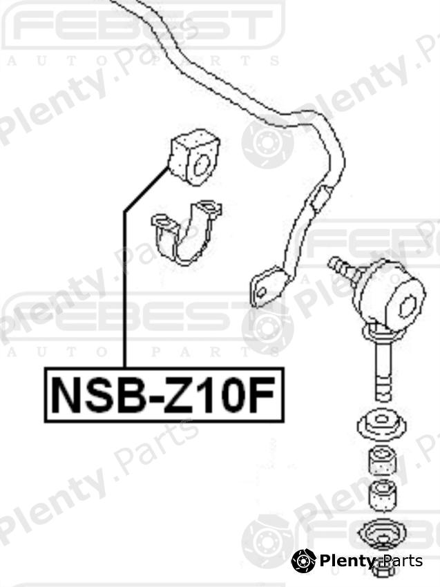  FEBEST part NSB-Z10F (NSBZ10F) Stabiliser Mounting