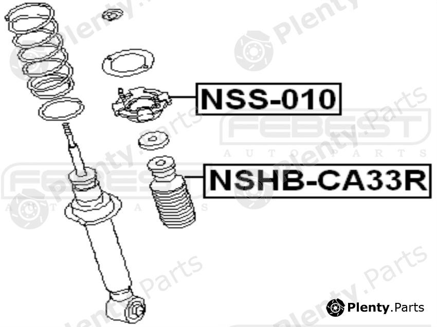  FEBEST part NSHBCA33R Protective Cap/Bellow, shock absorber
