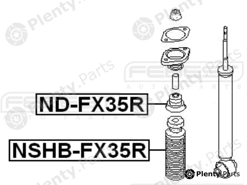  FEBEST part NSHBFX35R Protective Cap/Bellow, shock absorber