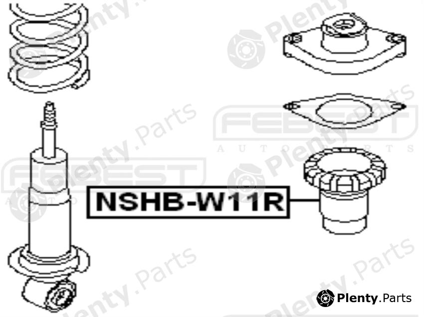  FEBEST part NSHBW11R Protective Cap/Bellow, shock absorber