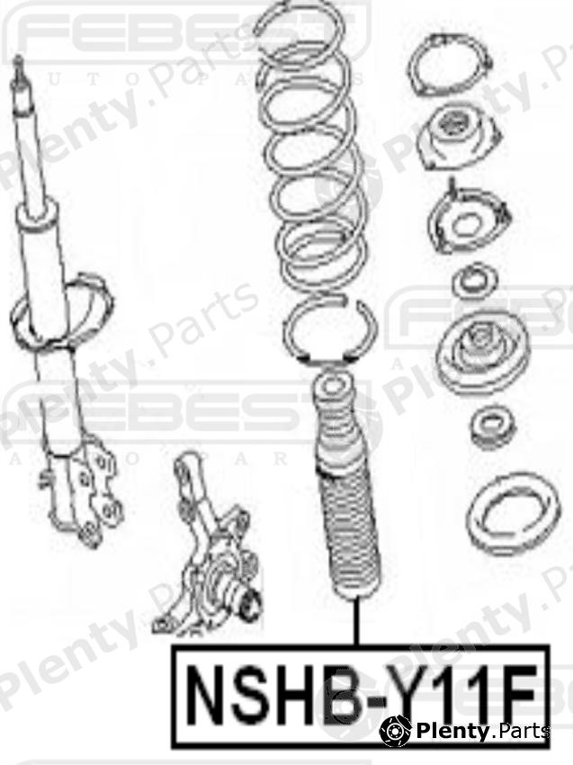  FEBEST part NSHBY11F Protective Cap/Bellow, shock absorber