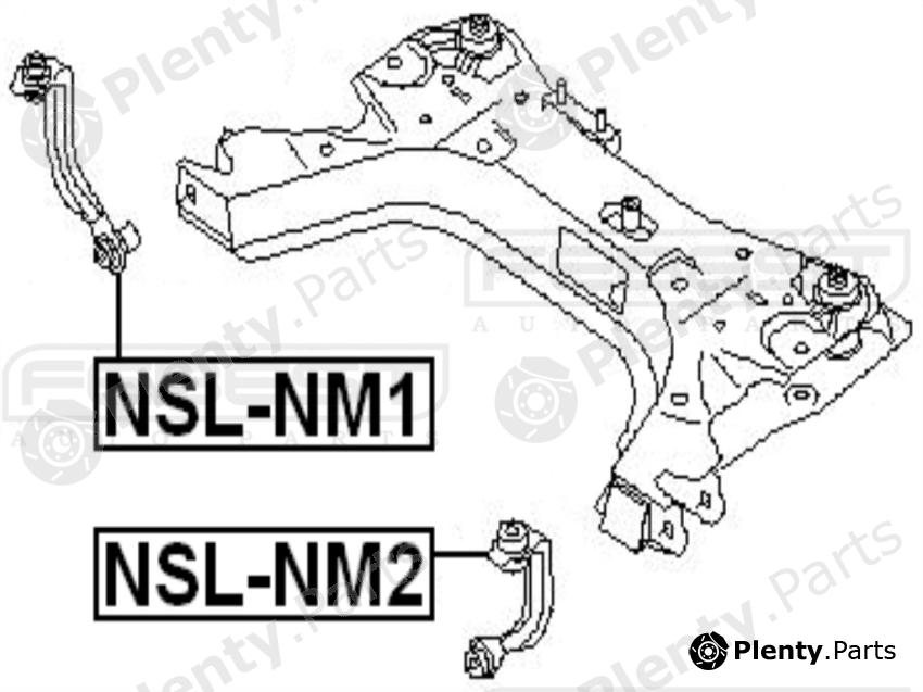  FEBEST part NSLNM2 Rod/Strut, stabiliser