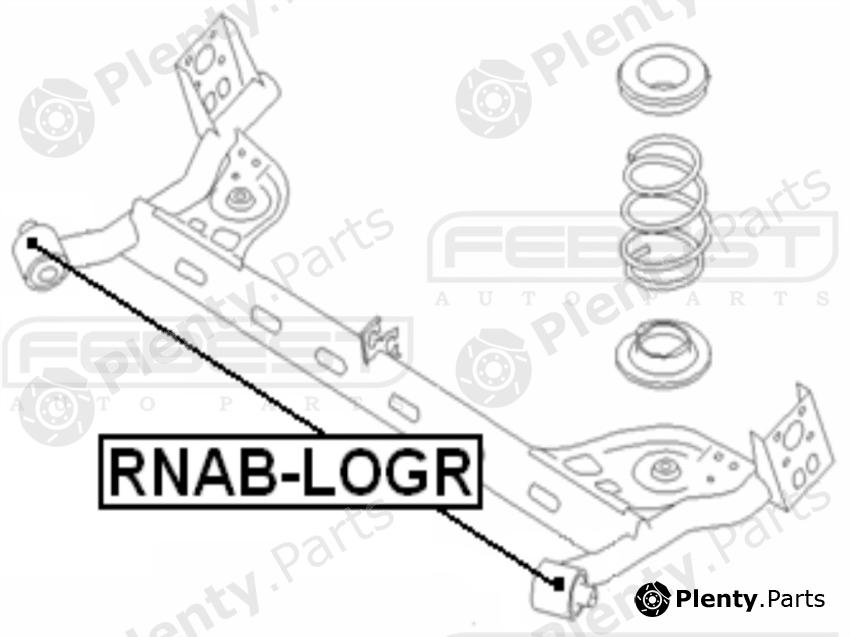  FEBEST part RNAB-LOGR (RNABLOGR) Mounting, axle beam