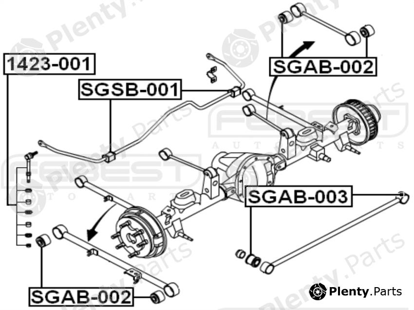  FEBEST part SGSB-001 (SGSB001) Stabiliser Mounting