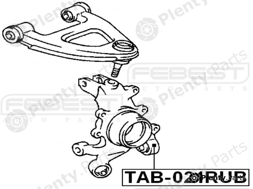 Rub 21. Tab-021rub. Сайленблок задней цапфы.