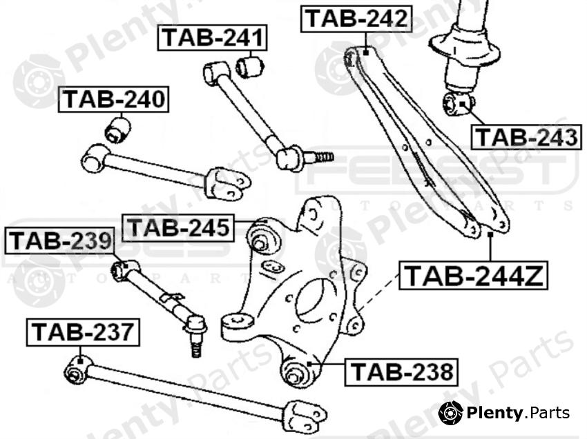  FEBEST part TAB237 Replacement part