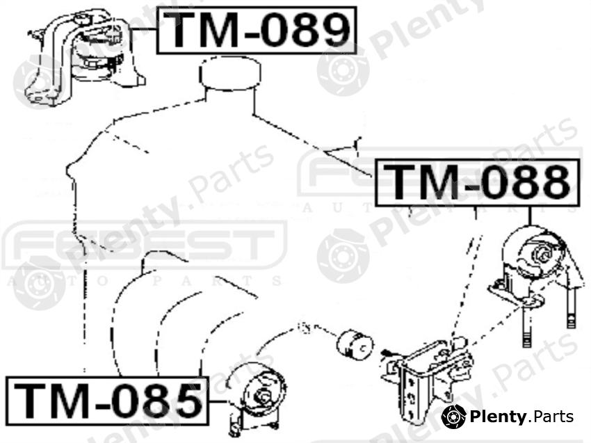  FEBEST part TM088 Engine Mounting