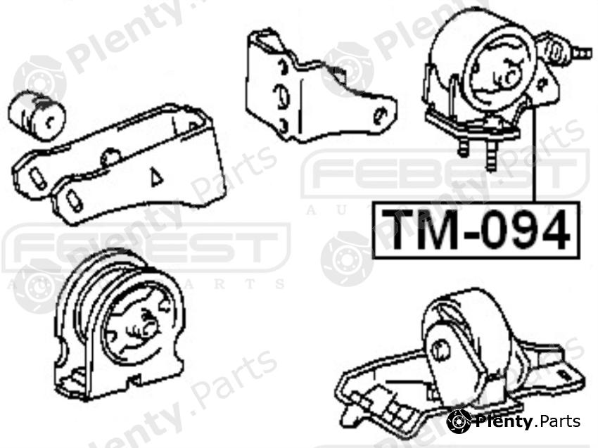  FEBEST part TM094 Engine Mounting