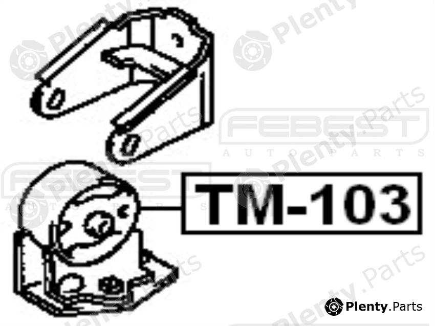  FEBEST part TM103 Engine Mounting