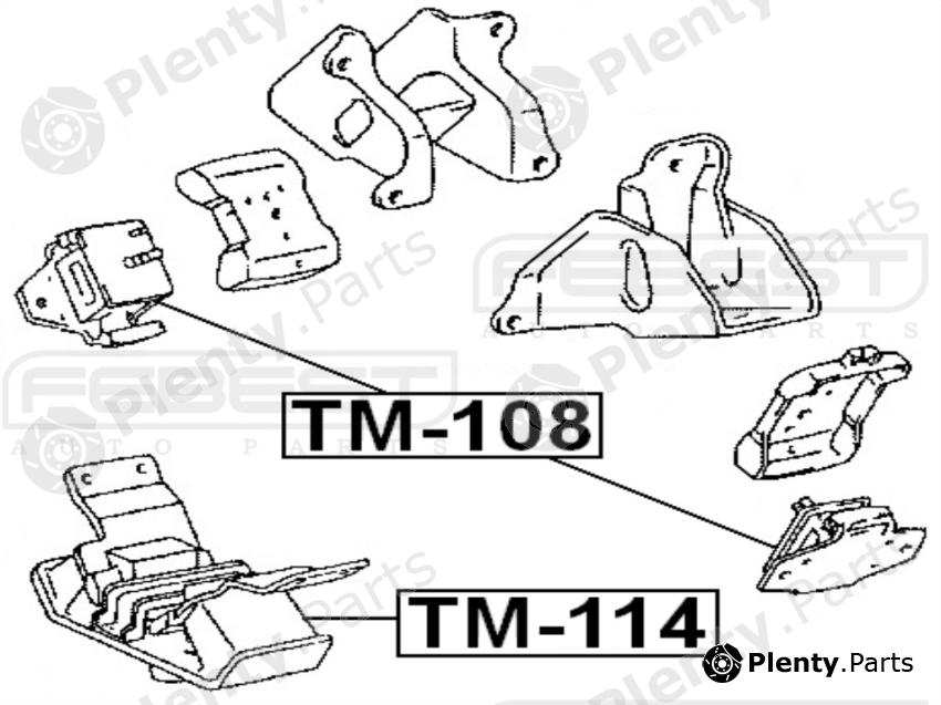  FEBEST part TM114 Engine Mounting