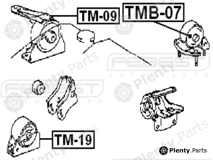  FEBEST part TMB07 Engine Mounting