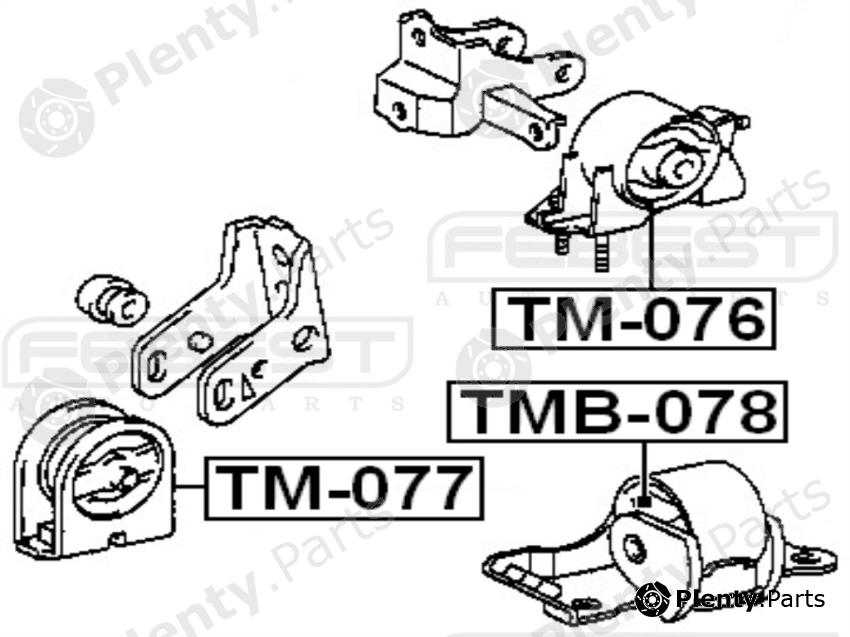  FEBEST part TMB-078 (TMB078) Engine Mounting