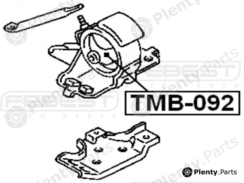  FEBEST part TMB-092 (TMB092) Engine Mounting