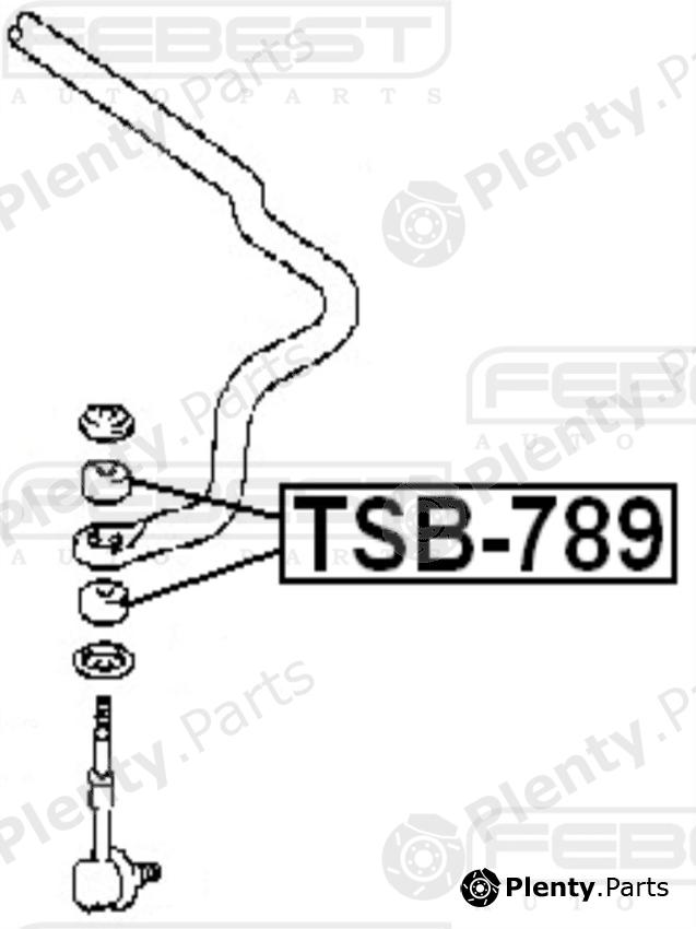  FEBEST part TSB789 Tie Bar Bush