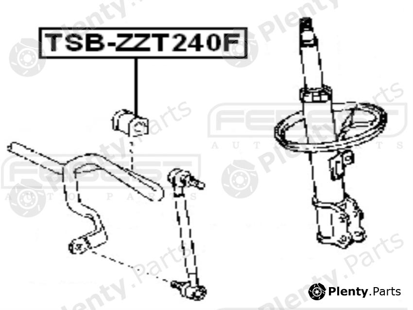  FEBEST part TSBZZT240F Stabiliser Mounting