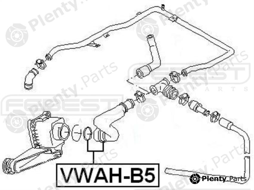  FEBEST part VWAH-B5 (VWAHB5) Pipe