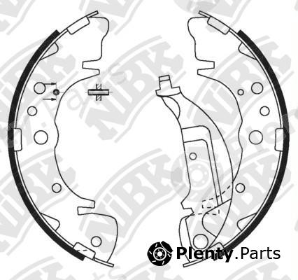  NiBK part FN0581 Brake Shoe Set