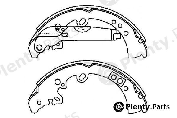  NiBK part FN0620 Brake Shoe Set