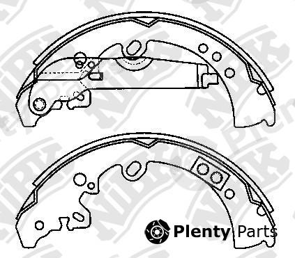  NiBK part FN0620 Brake Shoe Set