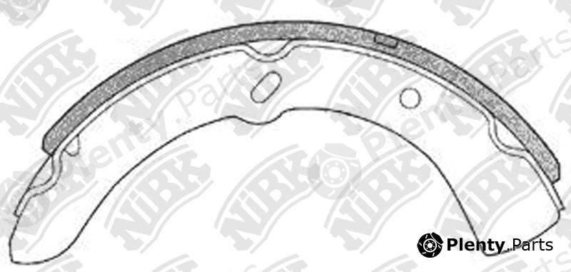  NiBK part FN3336 Brake Shoe Set