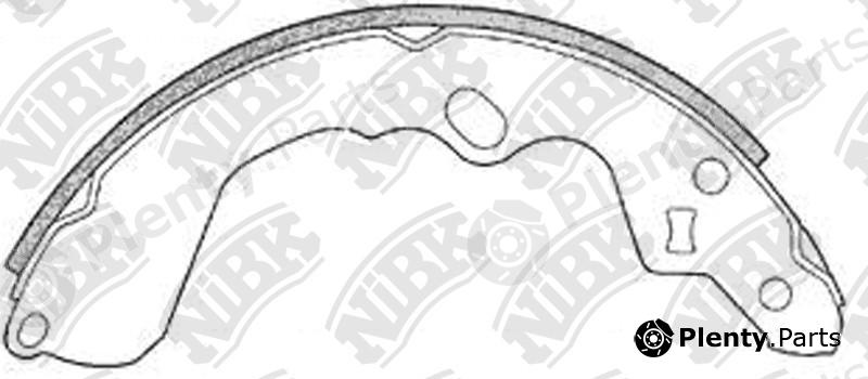  NiBK part FN3386 Brake Shoe Set