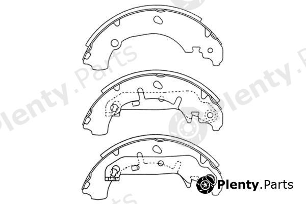  NiBK part FN3421 Brake Shoe Set