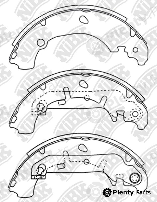  NiBK part FN3421 Brake Shoe Set