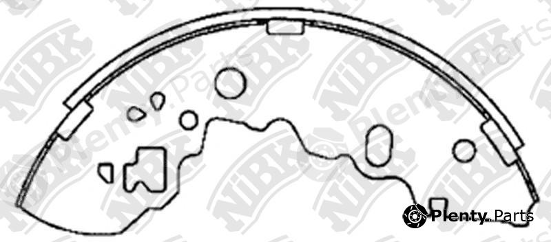  NiBK part FN3425 Brake Shoe Set