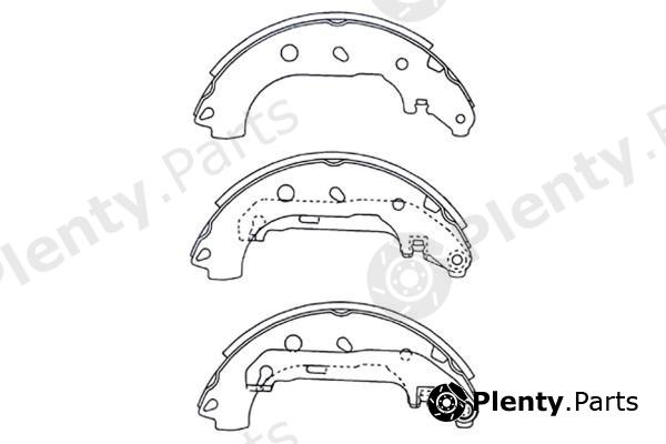  NiBK part FN3427 Brake Shoe Set