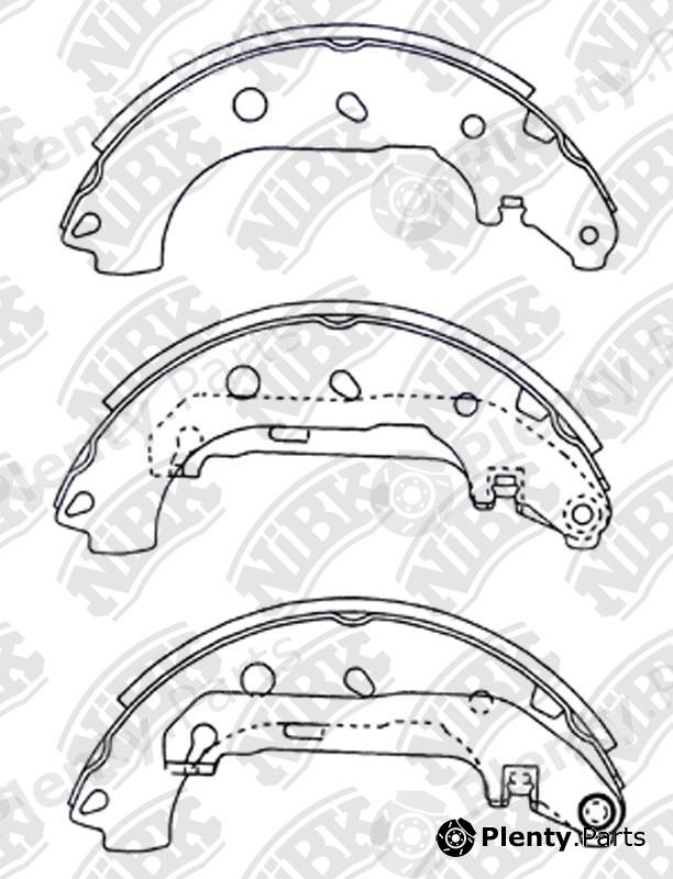  NiBK part FN3427 Brake Shoe Set