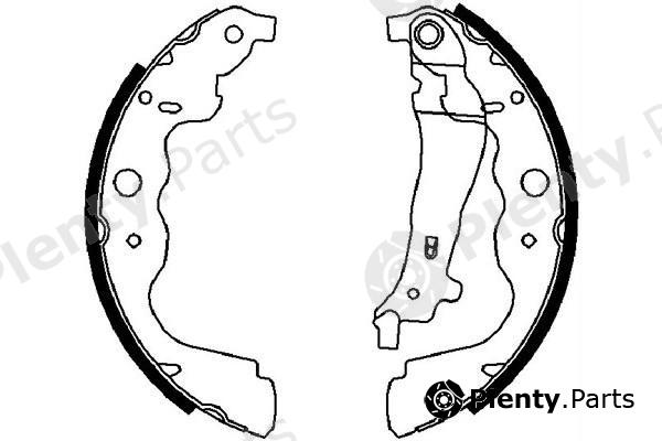  NiBK part FN43551 Brake Shoe Set