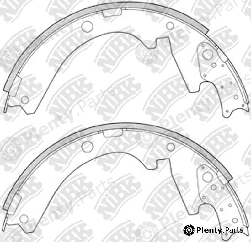  NiBK part FN6656 Brake Shoe Set