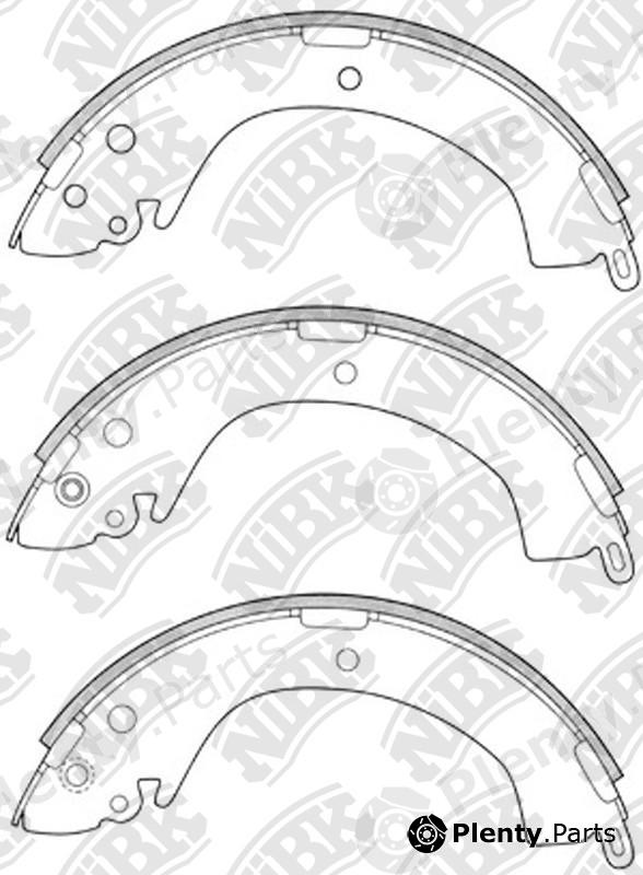  NiBK part FN6715 Brake Shoe Set