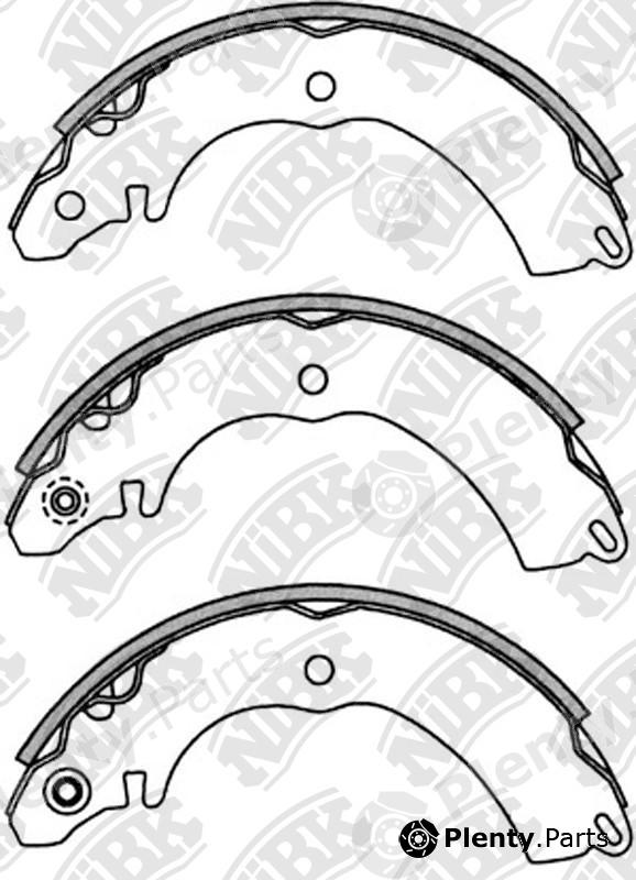  NiBK part FN6729 Brake Shoe Set