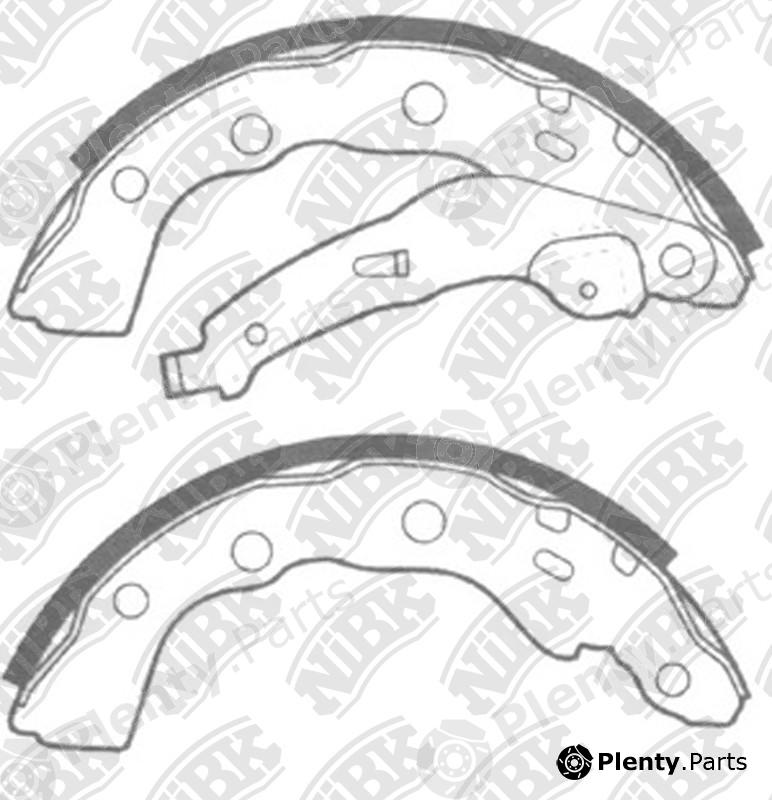  NiBK part FN6880 Brake Shoe Set