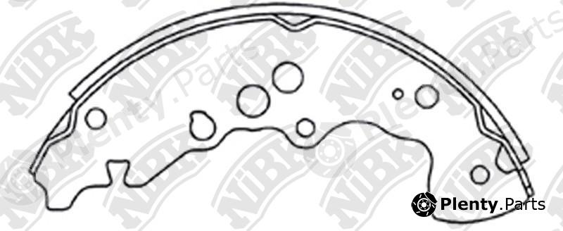  NiBK part FN9968 Brake Shoe Set