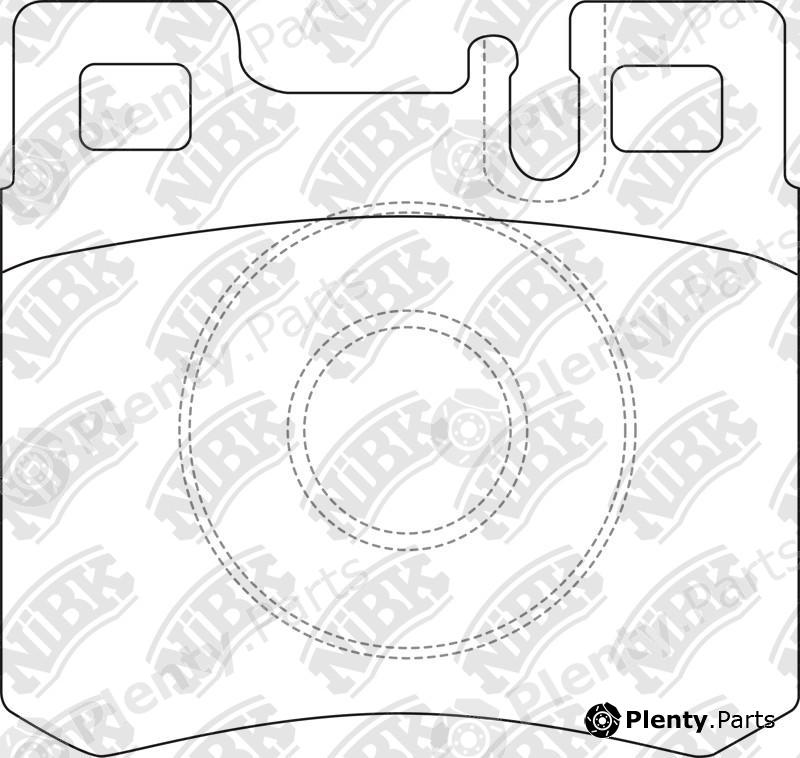  NiBK part PN0006 Brake Pad Set, disc brake