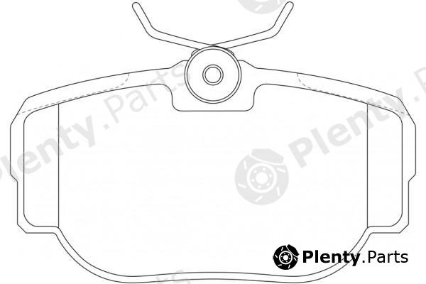  NiBK part PN0009 Brake Pad Set, disc brake