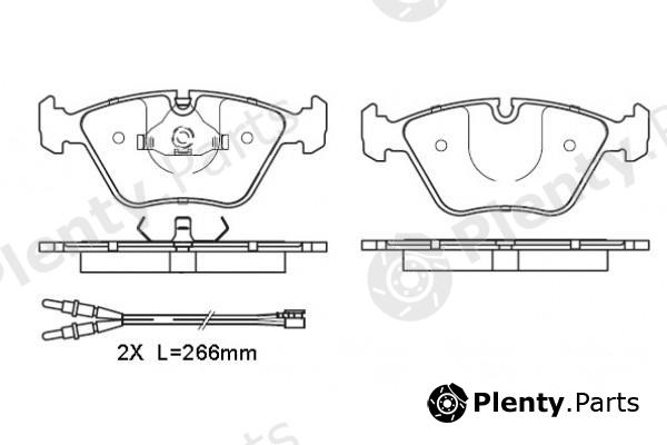  NiBK part PN0012 Brake Pad Set, disc brake